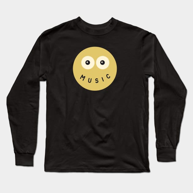 music lovers emoticon Long Sleeve T-Shirt by teemarket